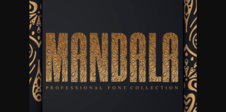 Mandala Font Poster 1