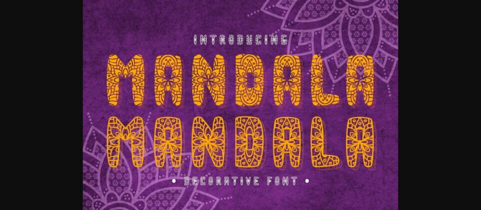 Mandala Font Poster 3