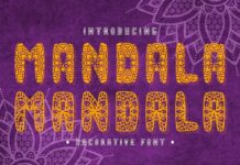 Mandala Font Poster 1