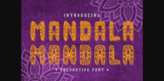 Mandala Font Poster 1