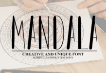 Mandala Font Poster 1