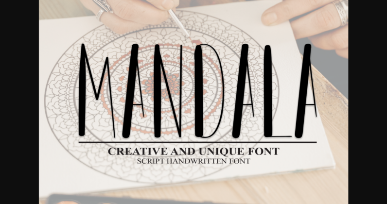 Mandala Font Poster 1