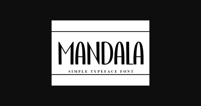 Mandala Font Poster 3