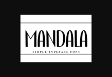 Mandala Font Poster 1