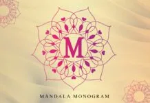 Mandala Monogram Font Mandala Monogram Font Poster 1