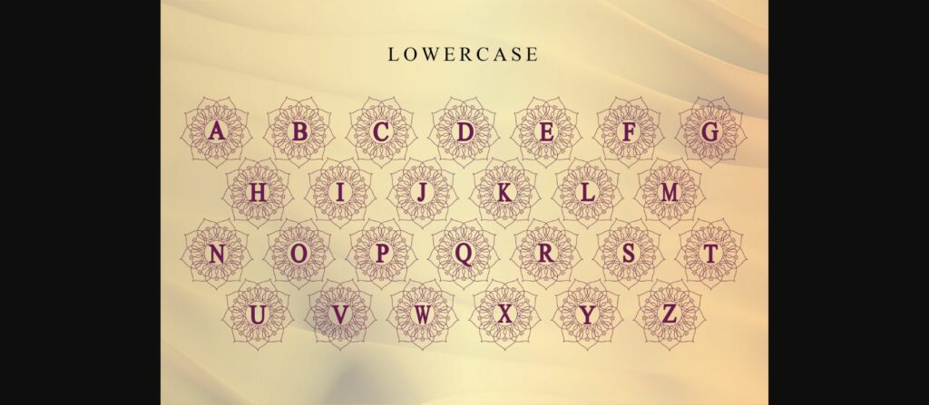 Mandala Monogram Font Poster 7