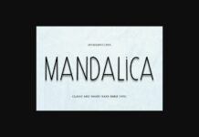 Mandalica Font Poster 1