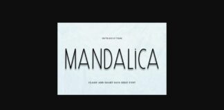 Mandalica Font Poster 1