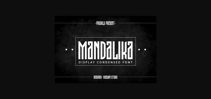 Mandalika Font Poster 3