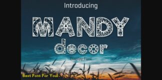 Mandy Decor Font Poster 1