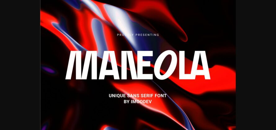 Maneola Font Poster 3