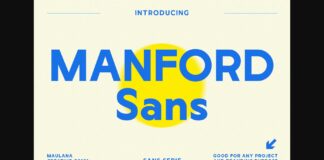 Manford Font Poster 1