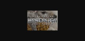 Mangalica Font Poster 1