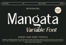 Mangata Font Poster 1