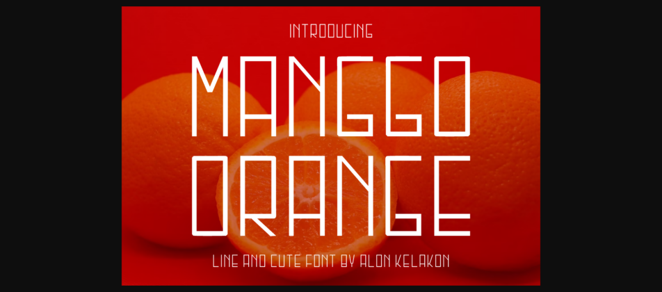 Manggo Orange Font Poster 3