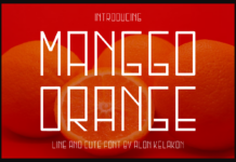 Manggo Orange Font Poster 1