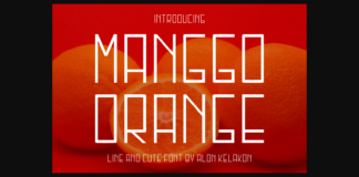 Manggo Orange Font Poster 1