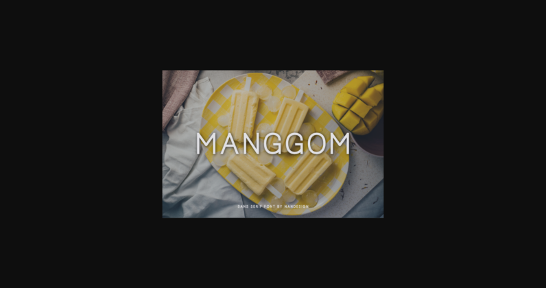 Manggom Font Poster 3