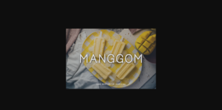 Manggom Font Poster 1