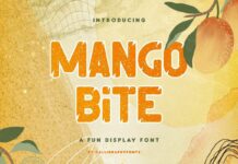 Mango Bite Font Poster 1