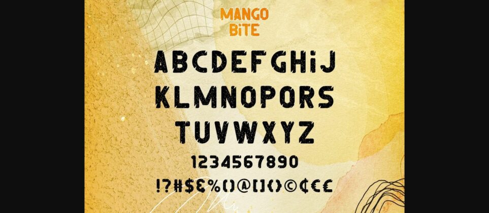Mango Bite Font Poster 6