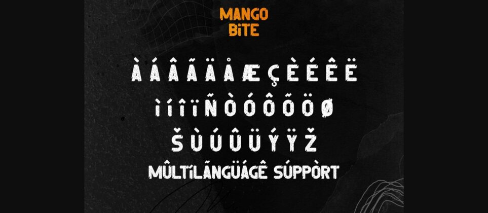 Mango Bite Font Poster 8