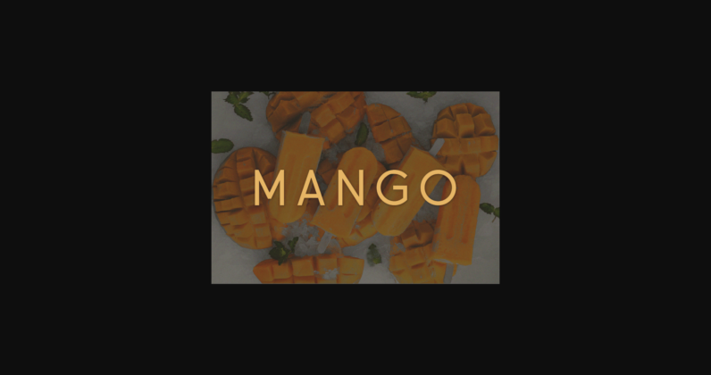 Mango Font Poster 3