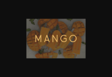 Mango Font Mango Font Poster 1
