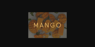 Mango Font Poster 1