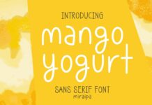 Mango Yogurt Font Poster 1