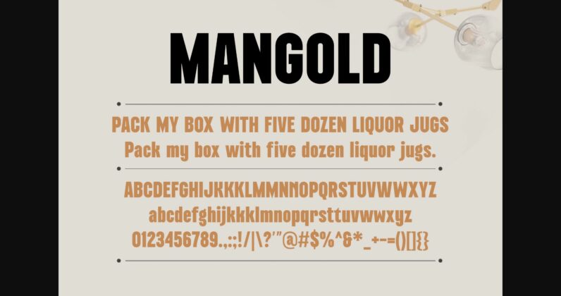 Mangold Font Poster 11