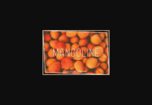 Mangoline Font Poster 1