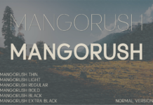 Mangorush Font Poster 1