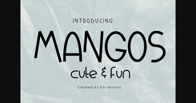 Mangos Font Poster 3