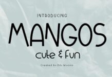 Mangos Font Poster 1