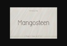 Mangosteen Font Poster 1
