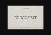 Mangosteen Font Poster 1