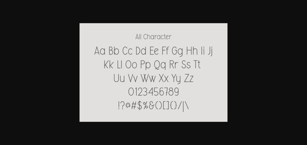 Mangosteen Font Poster 8