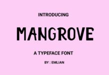 Mangrove Font Poster 1