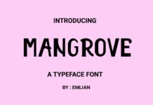 Mangrove Font Poster 1