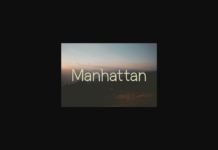 Manhattan Font Poster 1