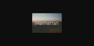 Manhattan Font Poster 1