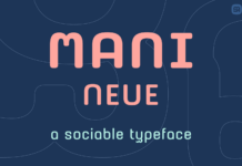 Mani Neue Font Poster 1