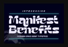 Manifest Benefits Font Poster 1