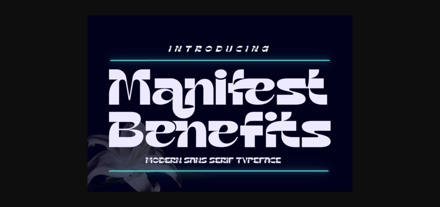 Manifest Benefits Font Poster 1