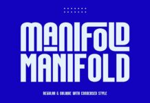 Manifold Font Poster 1