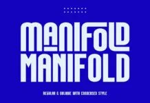 Manifold Font Manifold Font Poster 1