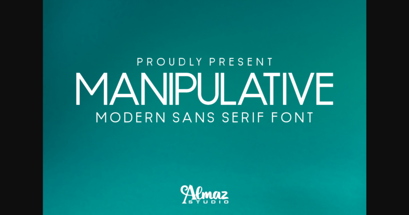 Manipulative Font Poster 3