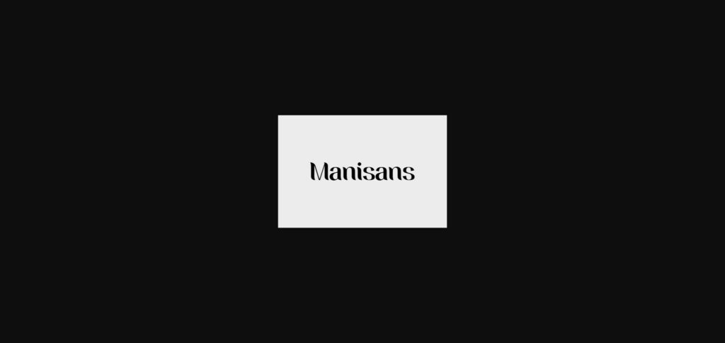 Manisans Font Poster 3