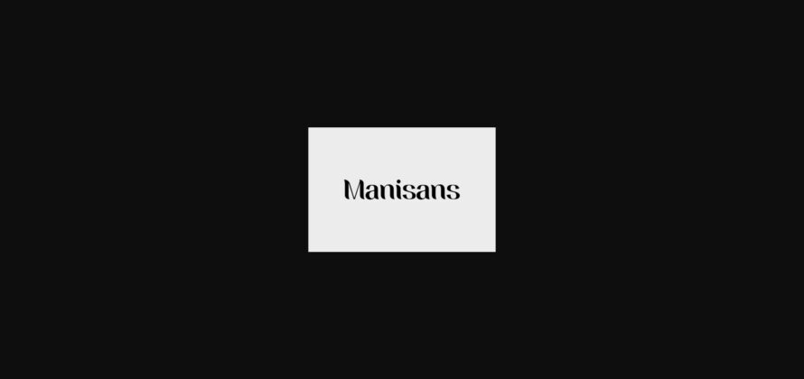 Manisans Font Poster 3